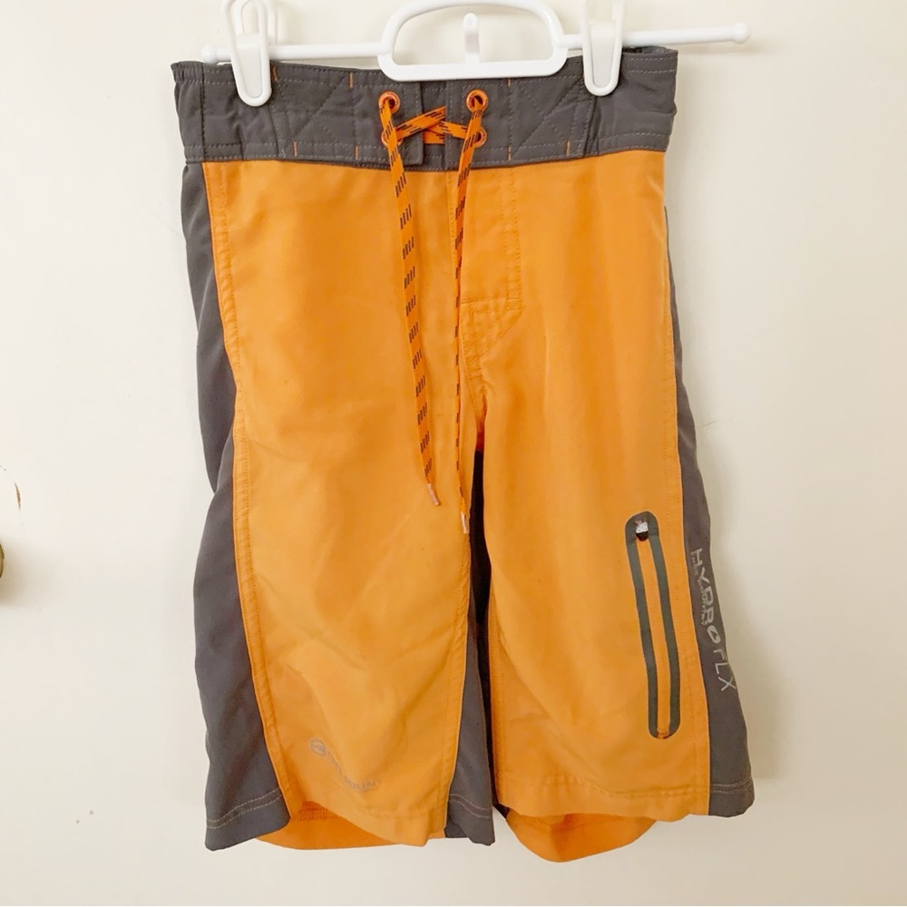 Free Country Orange Board Shorts small 8